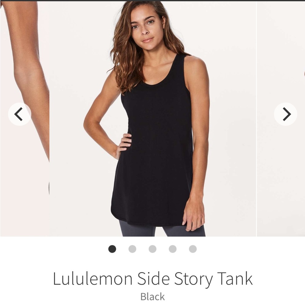 lululemon athletica Classic Black Tank Top